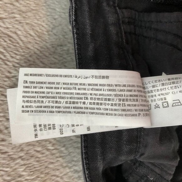 Abercrombie & Fitch Womens Jeans Size 6S Super Skinny Black Denim Casual Ankle - Picture 12 of 16